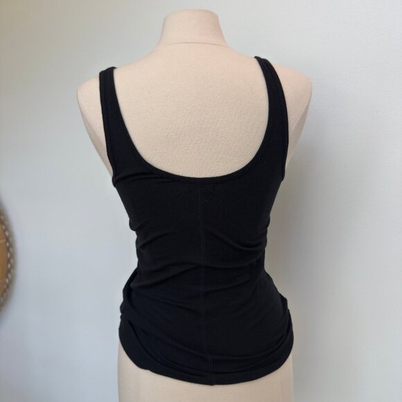 ATM Ribbed Black Tank - Picture 4 of 5